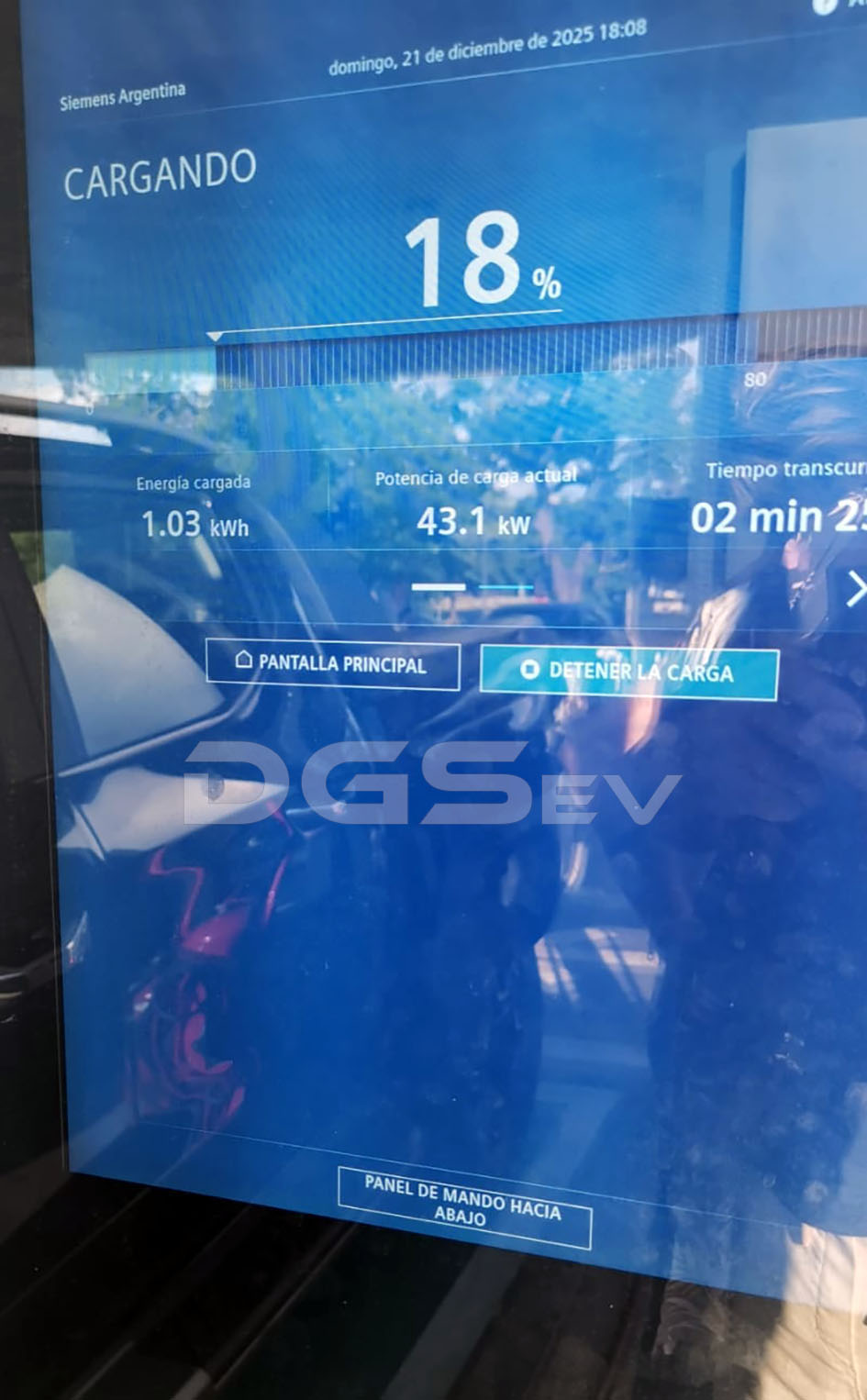 Adaptador CCS2 a GB/T - En uso con totem